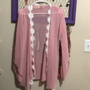 Sheer cardigan cover